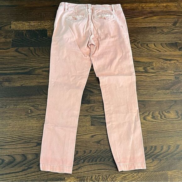 Women's Anthropologie Coral Relaxed Chino Pants - Picture 7 of 10